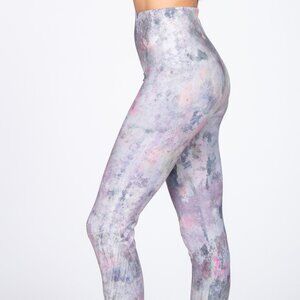 New M. Rena Water Colors Print Tummy Control Leggings. One Size